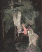 Marie Laurencin The female on the horse back oil painting reproduction
